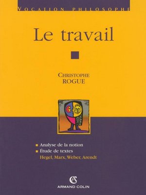 cover image of Le travail
